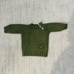 BURBERRY Boy Green Sweater 24/36M